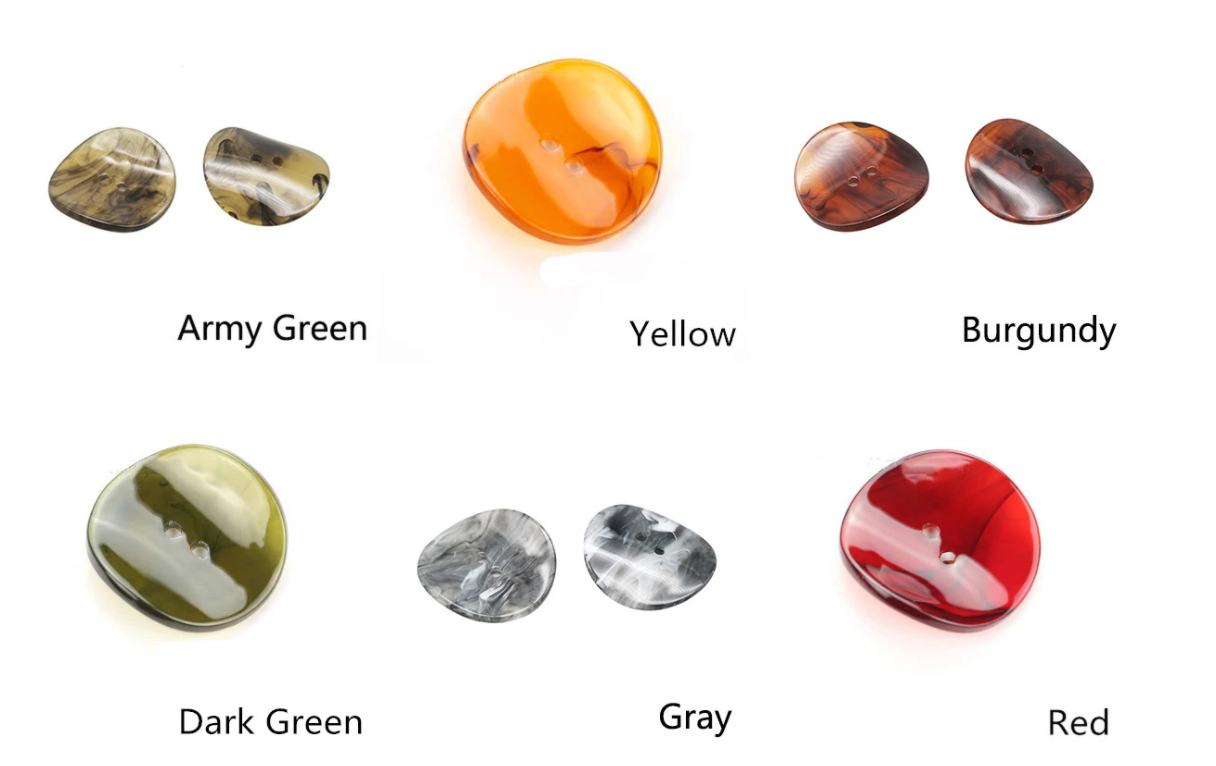 Button ng resin na bilog na talim